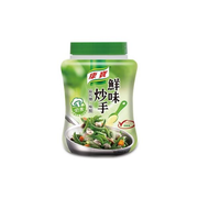 康宝鲜菇鲜味炒手 240g 调味粉包装袋正面，展示香菇玉米天然提鲜产品外观