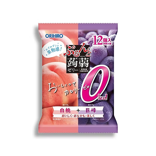 日本低卡蒟蒻果冻蜜桃葡萄口味小袋装细节图