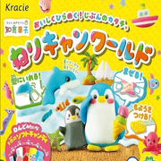 Kracie 捏捏软糖世界 DIY 套装，展示寿司和冰淇淋两种造型的成品效果