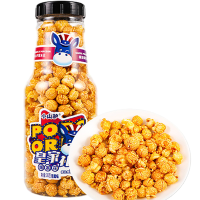 小山驴皇家焦糖爆米花 250g 密封罐装正面图