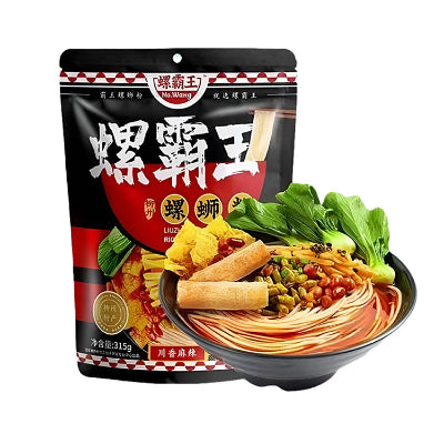 螺霸王麻辣味螺蛳粉单袋包装，重麻重辣口味速食米粉