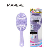 MAPEPE 紫色 3D 气垫梳产品与包装盒展示，白色背景。