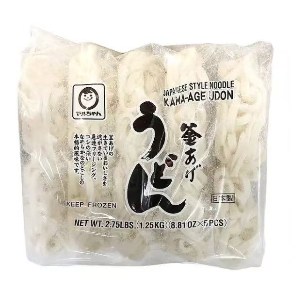 Maruchan 日式釜扬乌冬面 1.25kg 五连包冷冻面食正面包装图