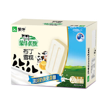 蒙牛优牧布丁雪糕独立包装展示，经典原味迷你支装细节图