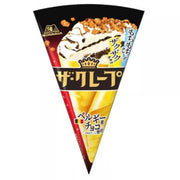 森永可丽饼冰淇淋单支装，三角形巧克力香草口味雪糕特写
