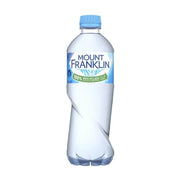 Mount Franklin 富兰克林山 600ml 瓶装天然泉水，采用 100% 再生塑料瓶身，蓝色瓶盖。