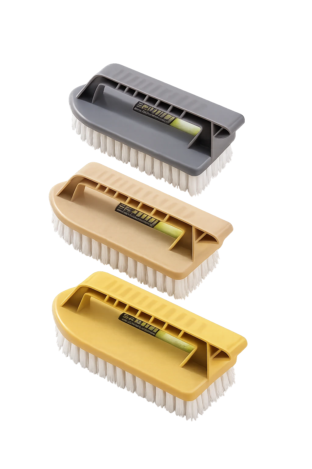 Cozy Nook 多功能手持硬毛清洁刷，船型护手设计，专用于地砖缝隙和墙面去污。