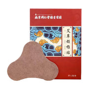 南京同仁堂艾草颈椎贴包装盒与单片蝴蝶形贴膏展示