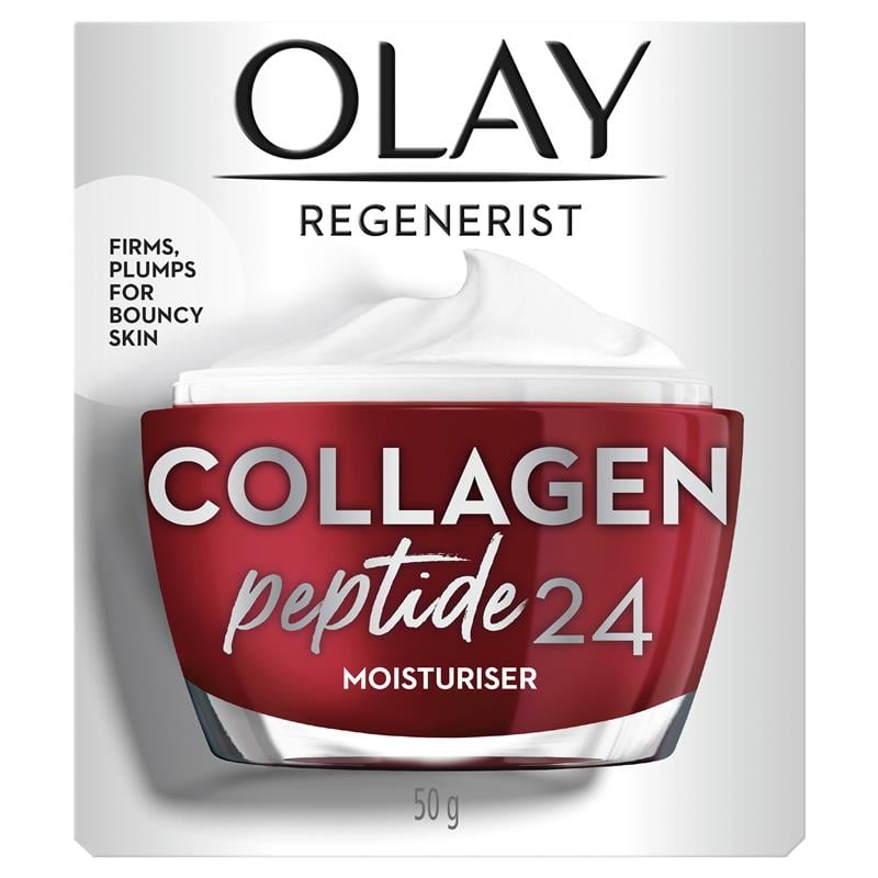 OLAY Regenerist 面霜产品特写，展示质地与包装细节