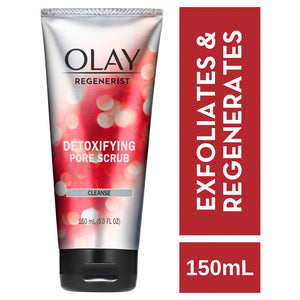 Olay 磨砂洗面奶补充展示图，呈现产品瓶身细节与质地外观。