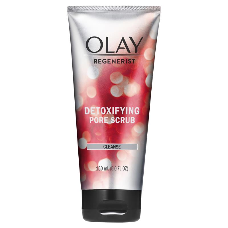 Olay 再生系列磨砂洗面奶 150ml 正面包装图，展示品牌标志与产品容量信息。