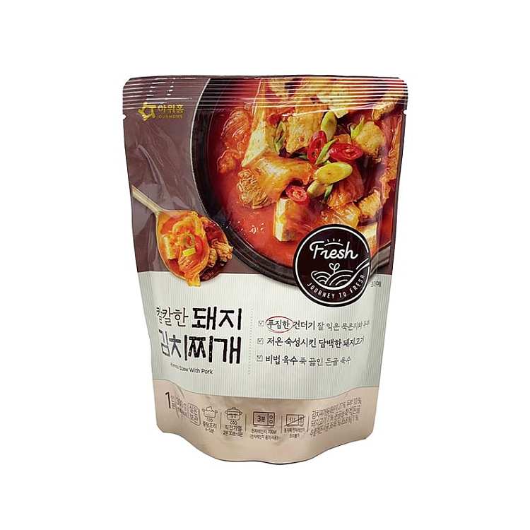 Ourhome 泡菜猪肉汤 300g 速食汤包正面包装图