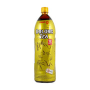 POKKA 百佳 1.5L 大容量瓶装乌龙茶，瓶身印有 Oolong Tea 英文、乌龙茶中文及仙鹤图案，标注无糖配方。