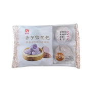 融厨香芋雪花包包装正面，展示 6 只装冷冻荔浦芋蓉包子产品外观