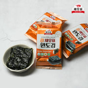 Saeupyo 韩国调味海苔外包装正面，展示名匠监制标识与 16 小包规格信息