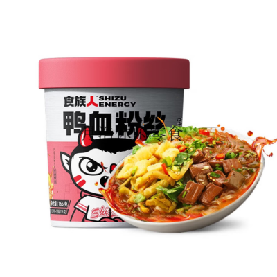 食族人鸭血粉丝汤碗装速食产品细节图