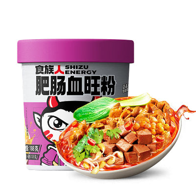 食族人肥肠粉碗装速食正面包装图
