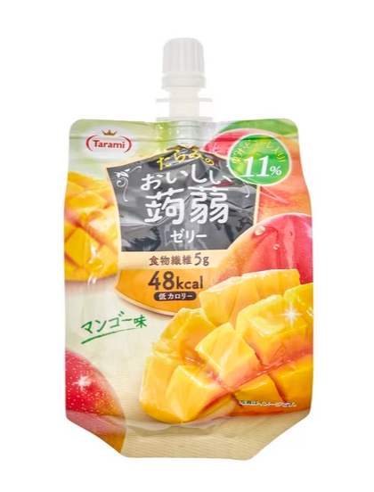 日本静冈鲜果吸吸冻芒果味包装，独立便携袋装零食