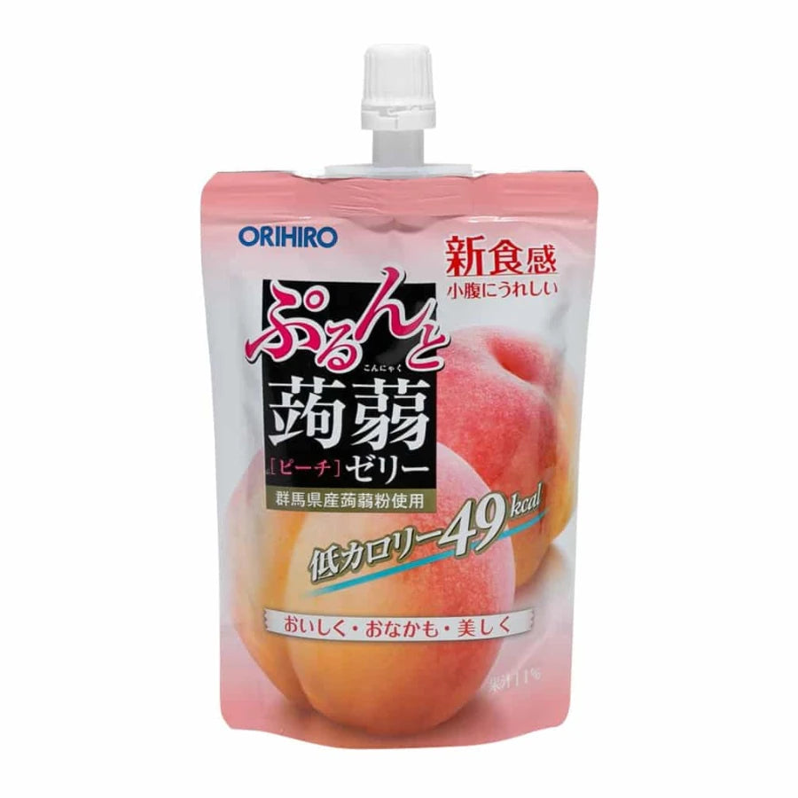 日本静冈鲜果吸吸冻水蜜桃味包装，Q 弹果肉口袋零食