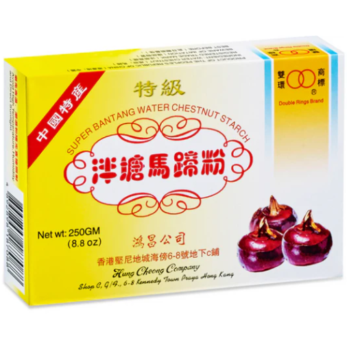 双环牌特级泮塘马蹄粉 250g 包装袋正面，港式甜点烘焙原料