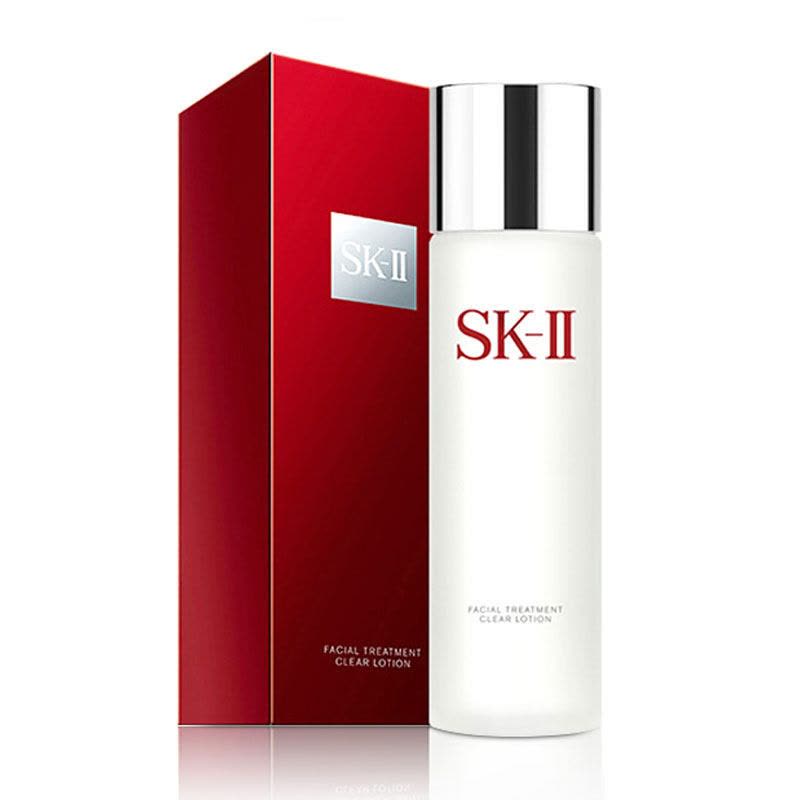 SK - II 神仙水护肤精华露正面图，红瓶身搭配米奇联名图案