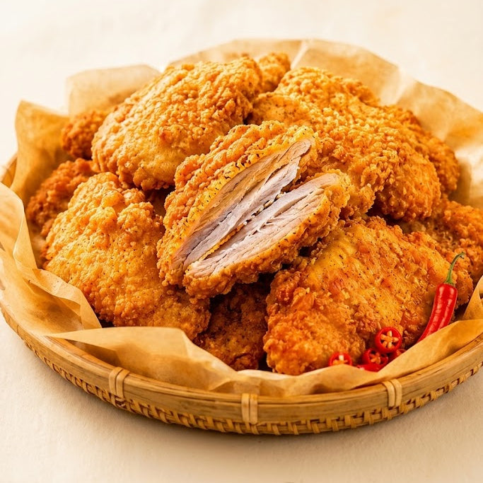 爆汁香辣鸡排外皮酥脆 1kg 家庭装