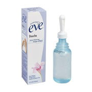 Summer's Eve 夏依女性私处醋水冲洗剂 133ml 包装盒与蓝色透明冲洗瓶，瓶身配有白色喷嘴，背景为纯白色。