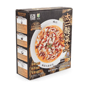 太二酸菜鱼单人份黑鱼版外包装侧面，展示做鱼高手秘籍烹饪步骤说明。