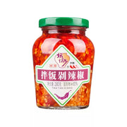 坛坛乡拌饭剁辣椒 280g 瓶装正面图，展示红亮剁椒质地与标签细节