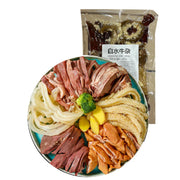 天福白水牛杂 600g 冷冻包装正面图，广式原味加热即食