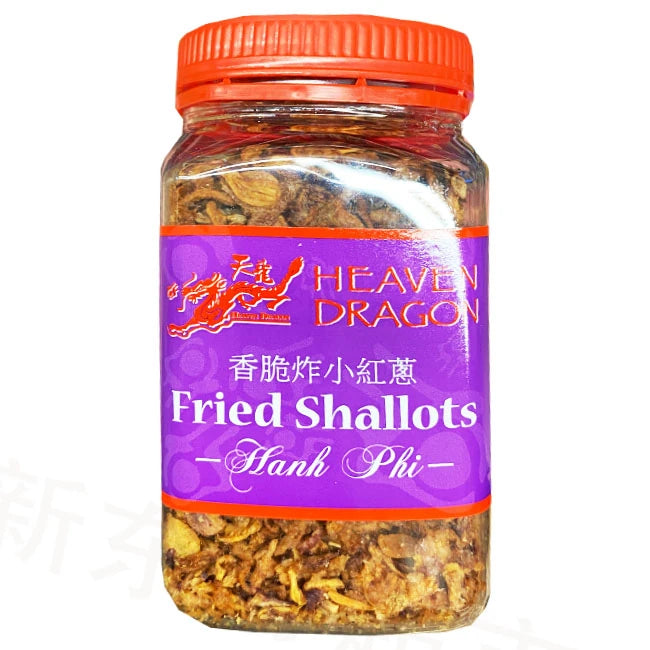 天龙牌炸葱酥 100g 包装正面，红白配色袋装，展示酥脆红葱头颗粒