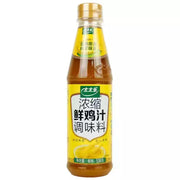 太太乐浓缩鲜鸡汁 536g 挤压瓶正面图，白色瓶身配红色标签