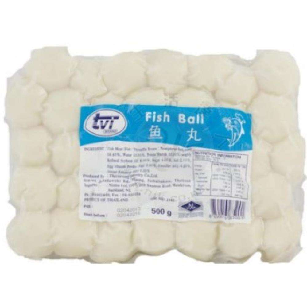 Tvi 鱼丸细节图，呈现细腻肉质，是宿舍快手夜宵的理想选择。