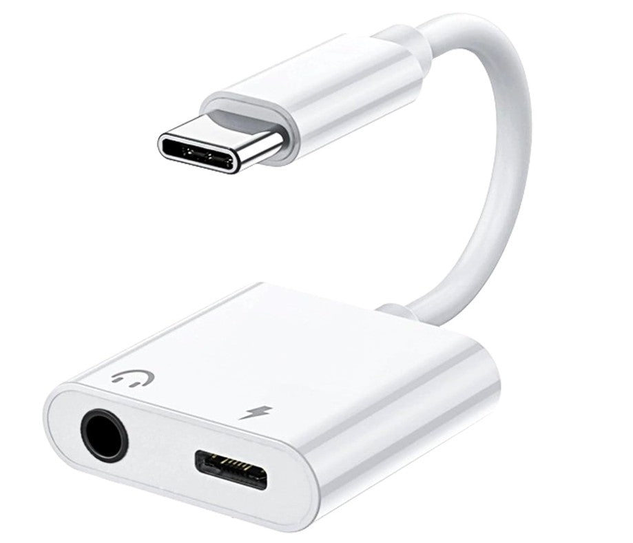 Type-C 二合一音频转接头 支持耳机与充电功能