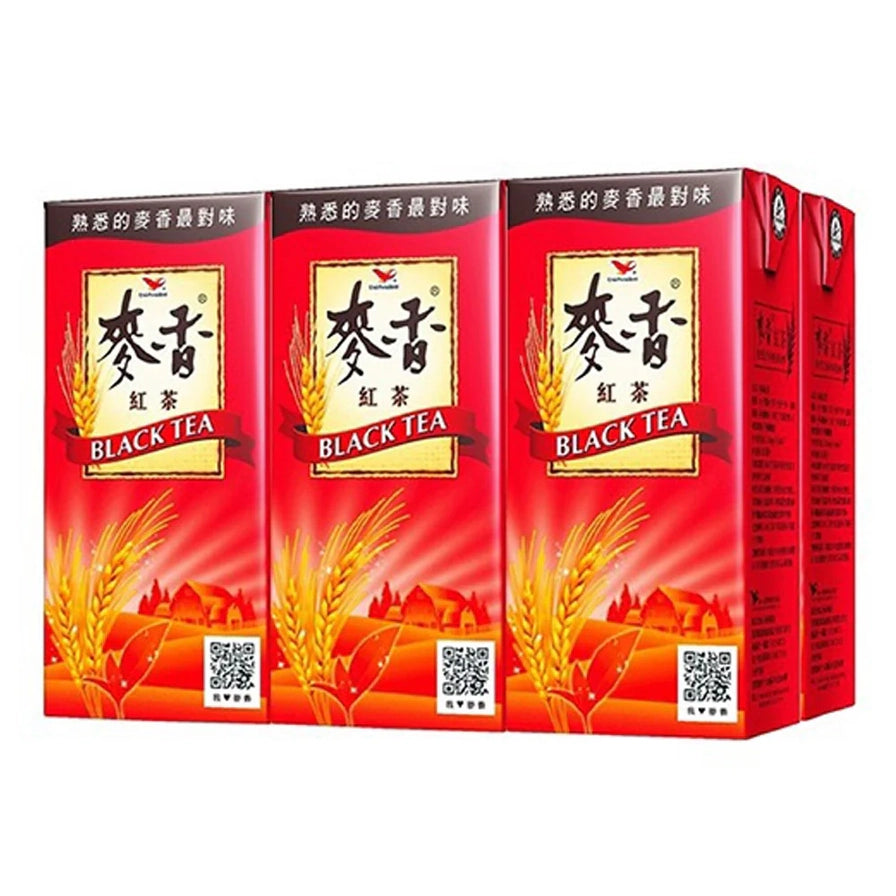 统一麦香红茶300ml利乐包装六盒组展示