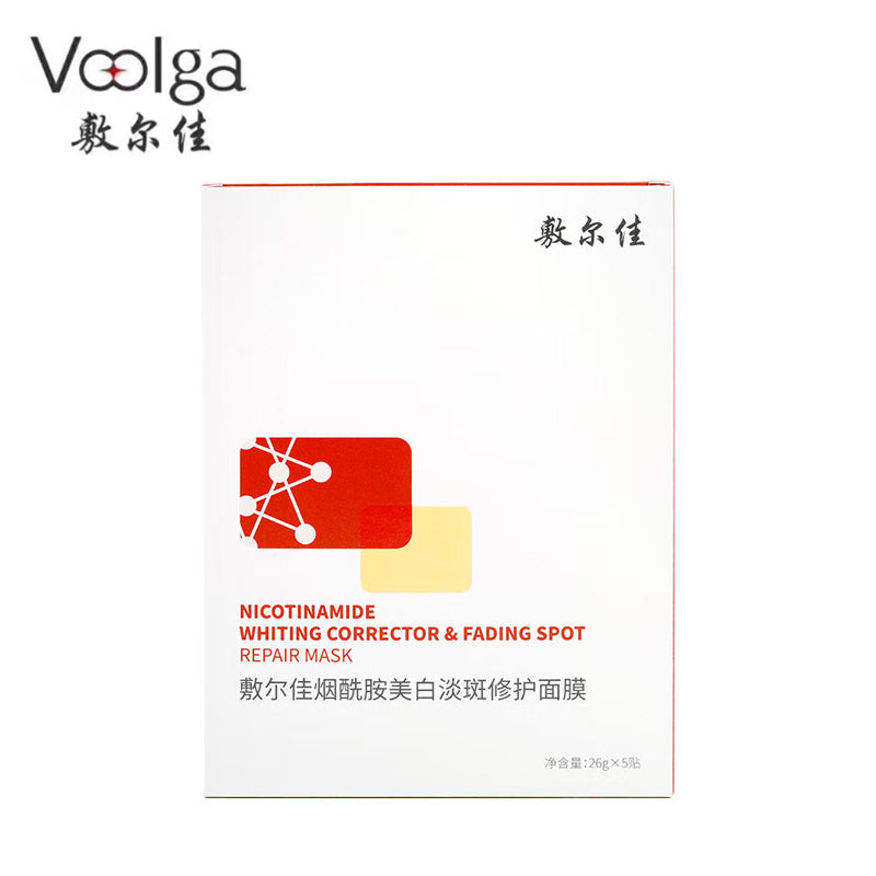 敷尔佳面膜展开后的太极石膜布特写，展示精华液吸附效果与服帖纹理。