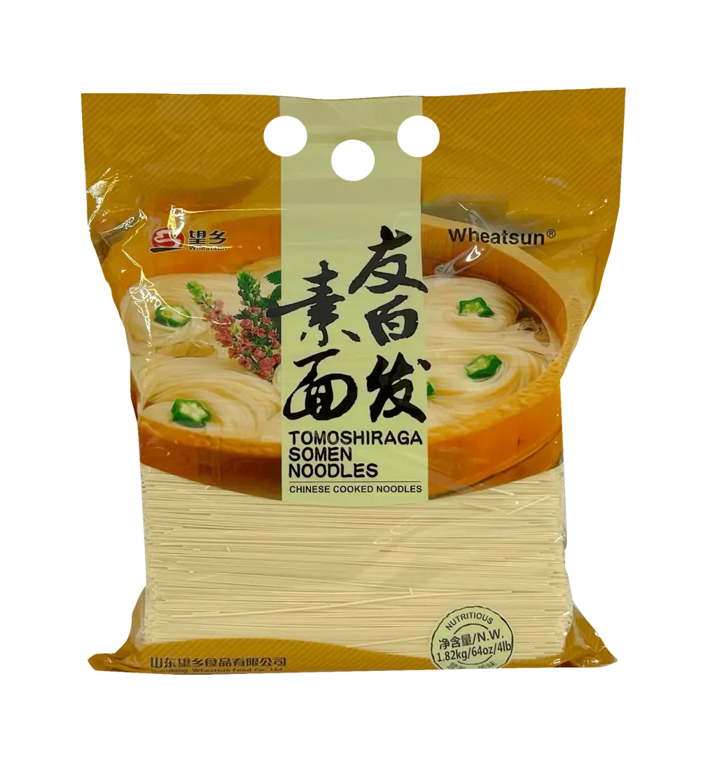 望乡友白发素面包装图，清淡原味适合素食或宝宝辅食