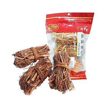 钎诚精选五指毛桃根 150g 包装袋正面，干燥根茎段食材特写