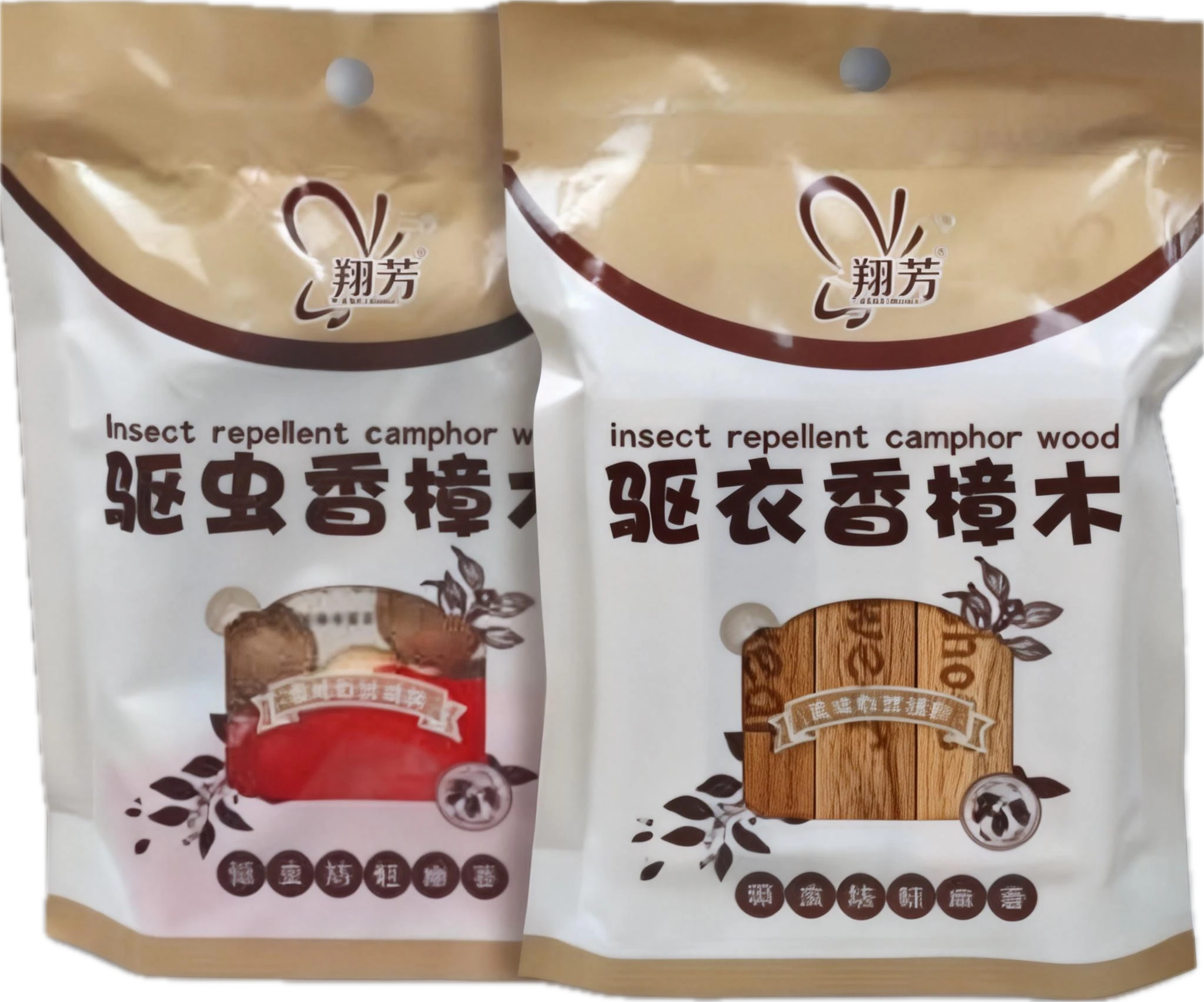 翔芳香樟木驱虫包标准款独立包装，用于衣柜防霉防蛀除味