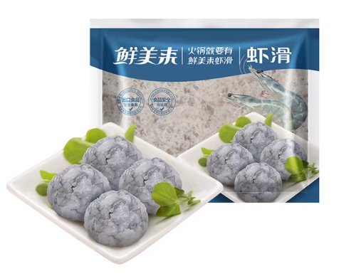 鲜美来 500g 大包装虾滑，适合多人火锅聚会分享