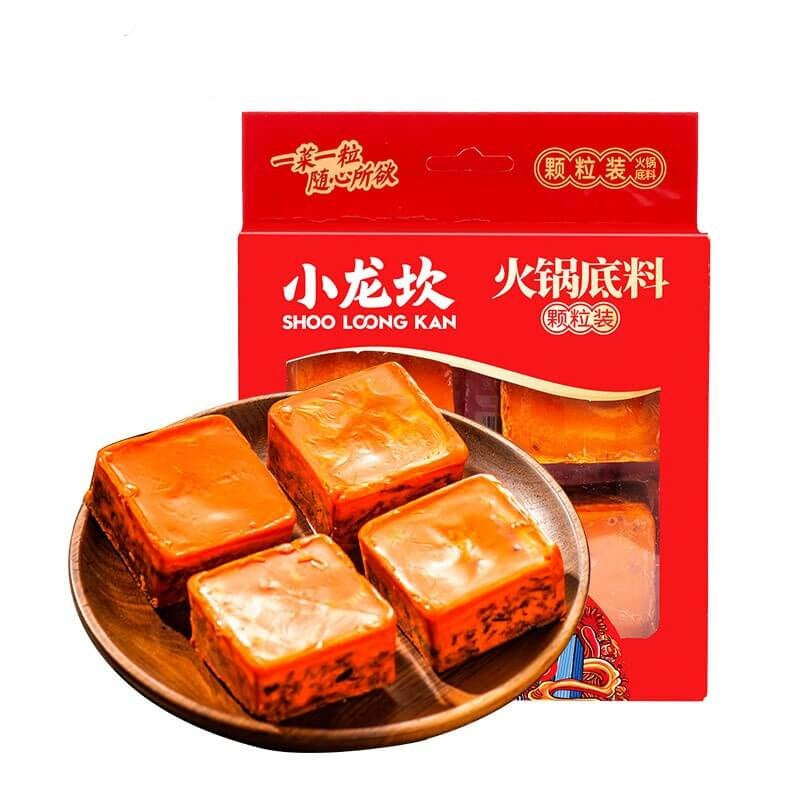 小龙坎火锅底料独立小块特写展示