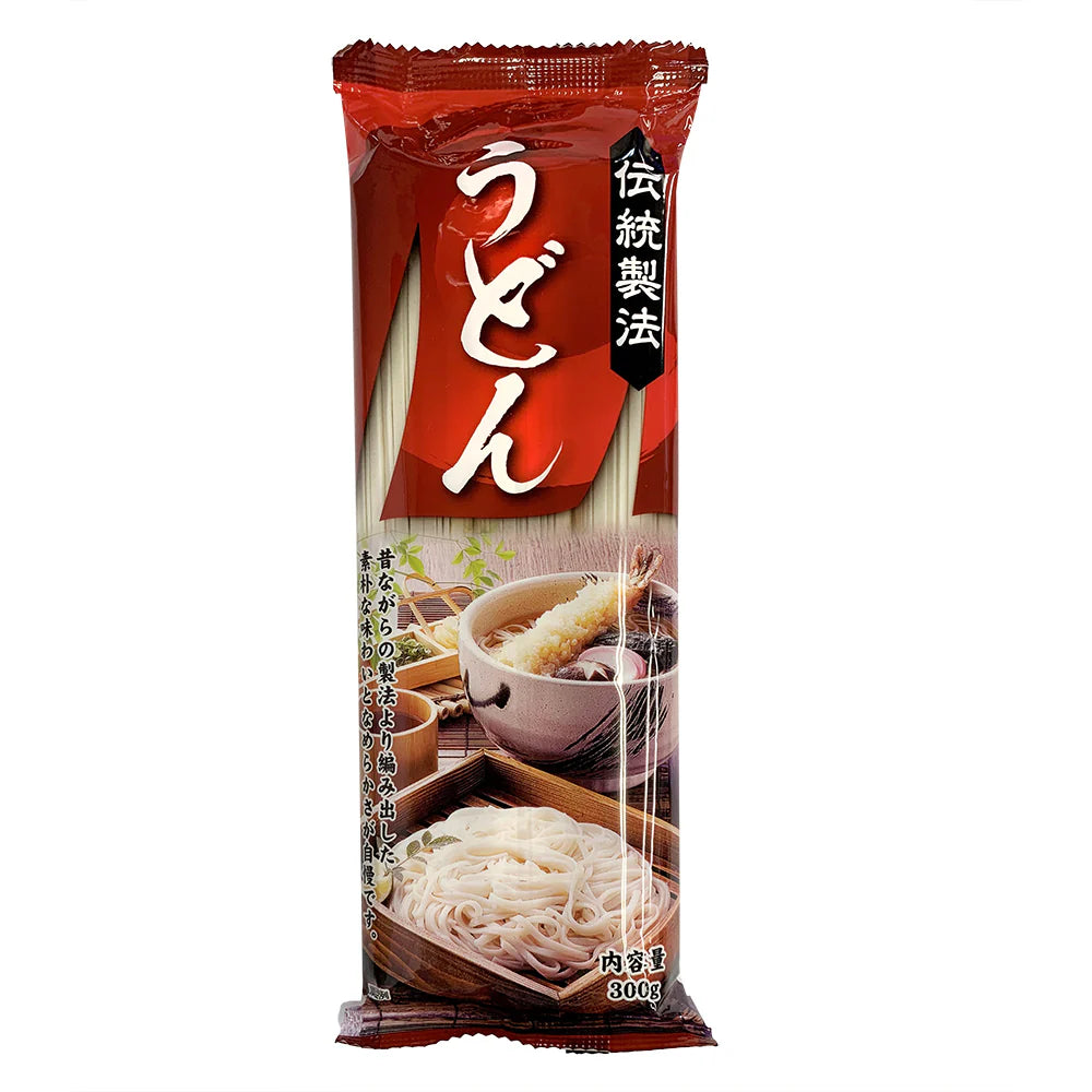 山本制粉乌冬面 300g 包装正面，展示日本进口干面条产品