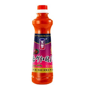 玉梦红酸汤 500g 玻璃瓶装正面图，展示贵州凯里风味火锅底料包装