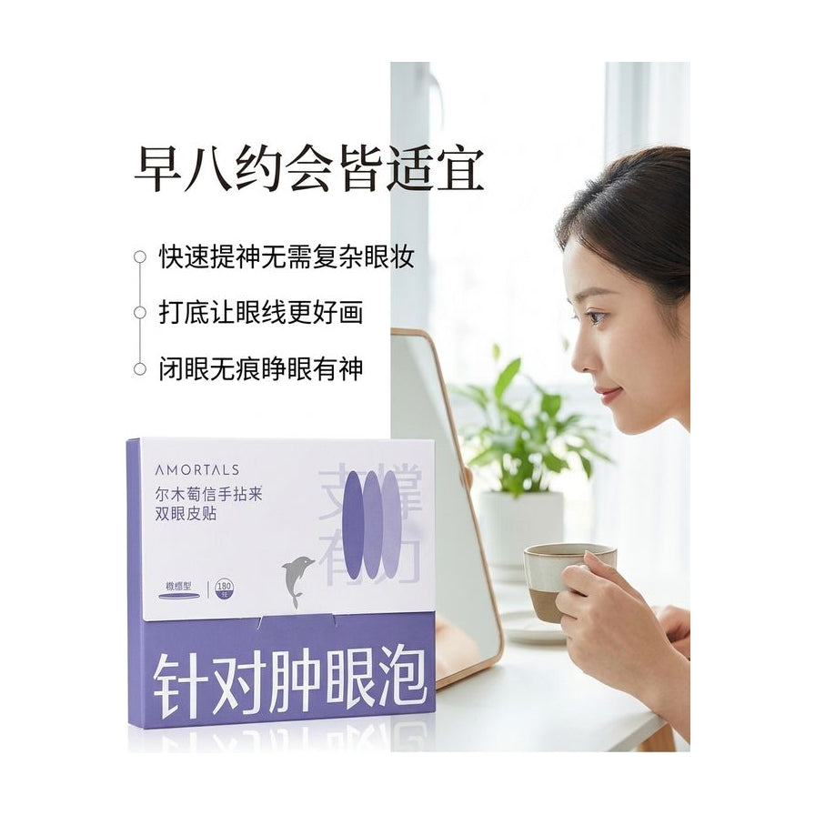 女性日常使用场景图，展示早八约会皆适宜的便捷性与自然妆效。