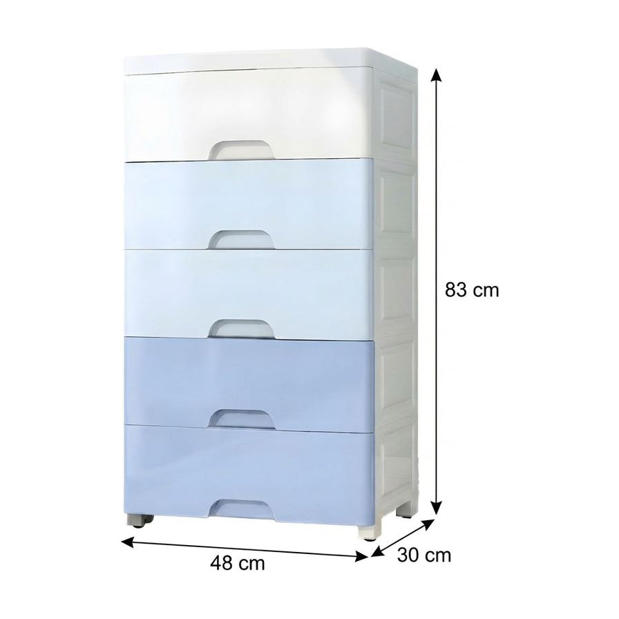 收纳柜尺寸示意图，标注宽 48cm、深 30cm、高 83cm 的具体规格数据。
