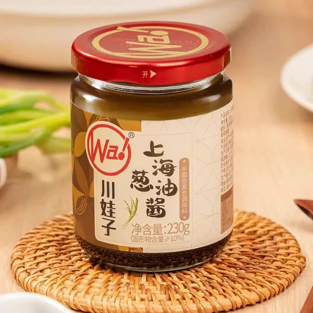 川娃子葱油酱商品截图，包含中文标题与卖点说明框