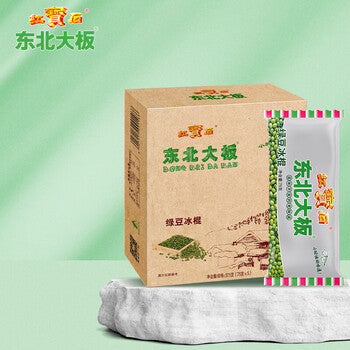京东商品详情页截图，展示东北大板绿豆冰棍包装及中文卖点说明