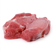 新鲜猪肉肉眼标准装，肉质紧实超嫩，适合火锅爆炒的生鲜肉类特写。