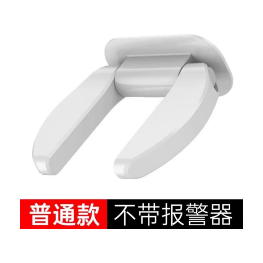白色橡胶门阻，底部带有“普通款 不带报警器”的中文说明文字。
