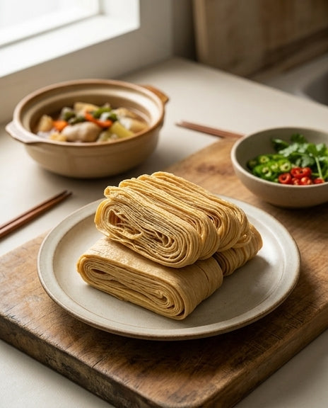 石屏豆腐丝电商说明图，包含中文卖点文案及火锅凉拌等食用场景示意